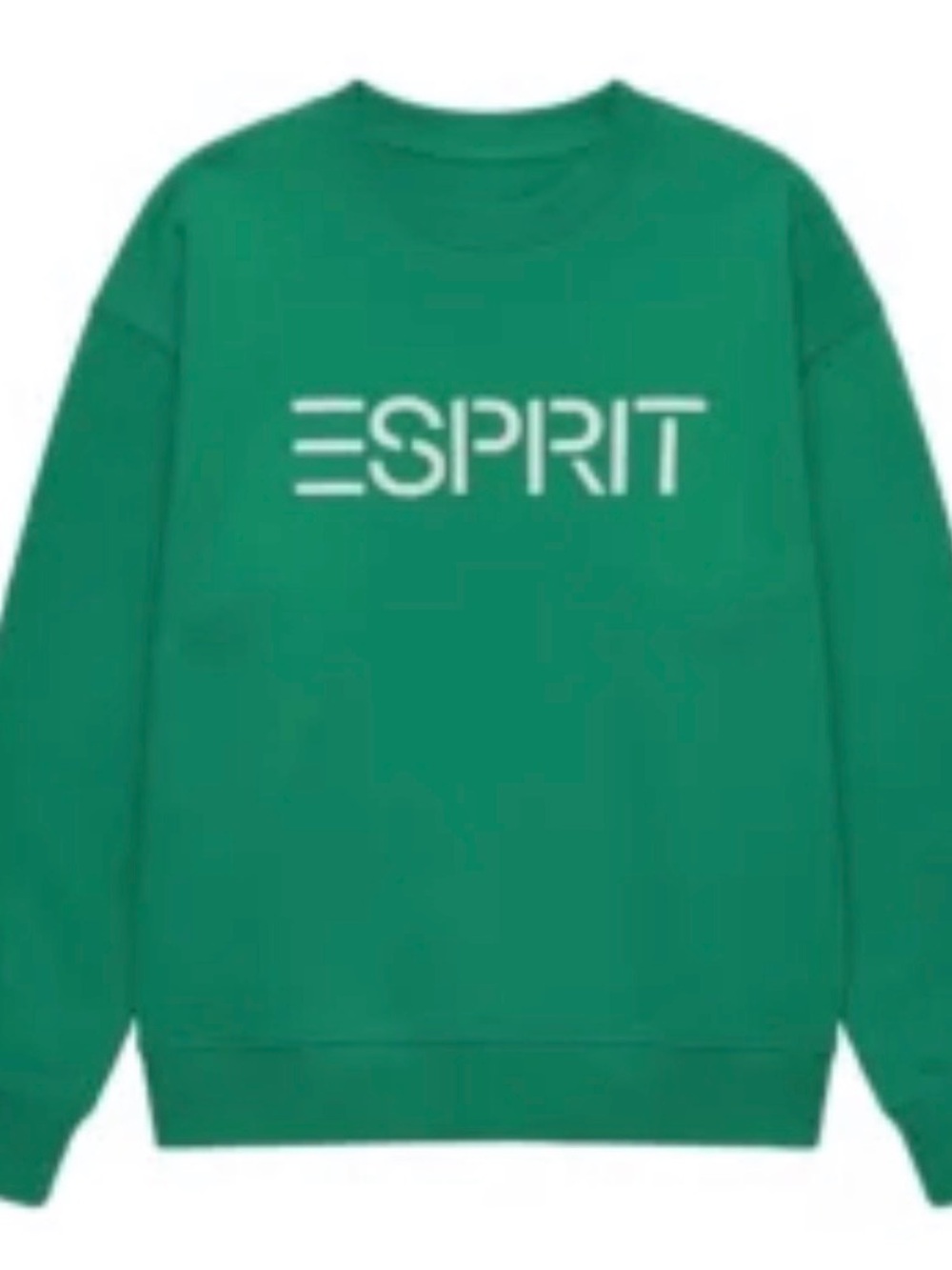 Esprit Bright Green Crewneck Sweatshirt with White Logo